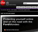 Ford Mondeo advertorial on Cnet UK