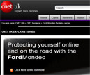 Ford Mondeo advertorial on Cnet UK