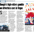 Google's high-rollers gamble on driverless cars in Vegas